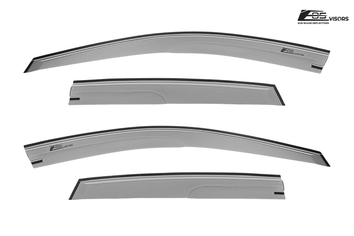 2008-14 Subaru WRX STi Window Visors Wind Deflectors Rain Guards Tape-On EOS Visors 