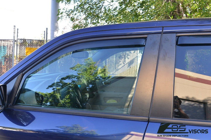 2009-15 Honda Pilot Window Visors Wind Deflectors Rain Guards In-Channel EOS Visors 