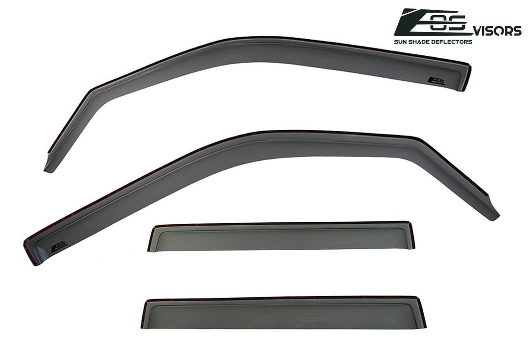 2009-15 Honda Pilot Window Visors Wind Deflectors Rain Guards In-Channel EOS Visors 