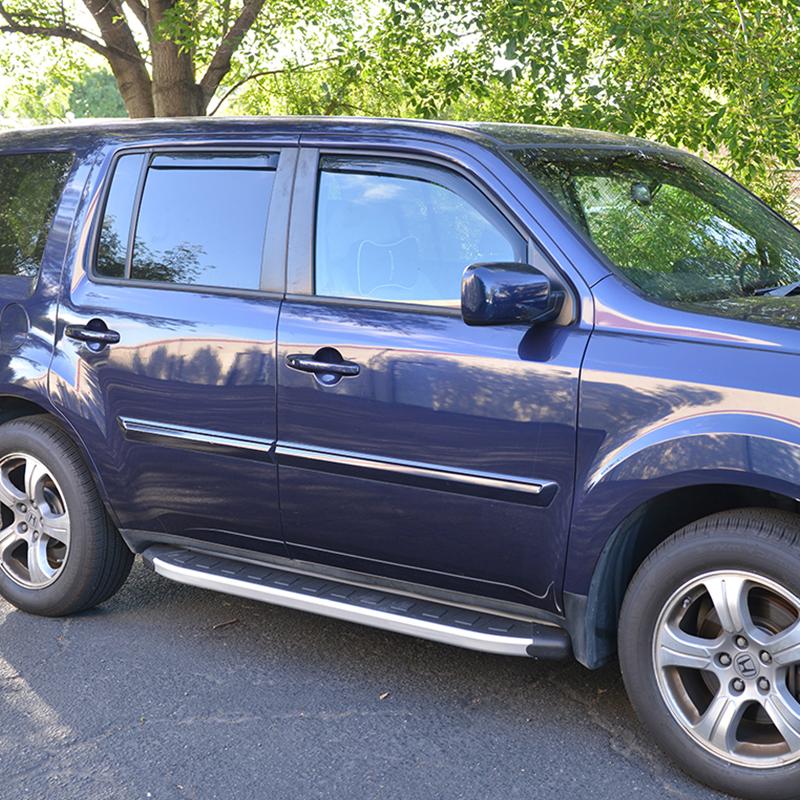 2009-15 Honda Pilot Window Visors Wind Deflectors Rain Guards In-Channel EOS Visors 