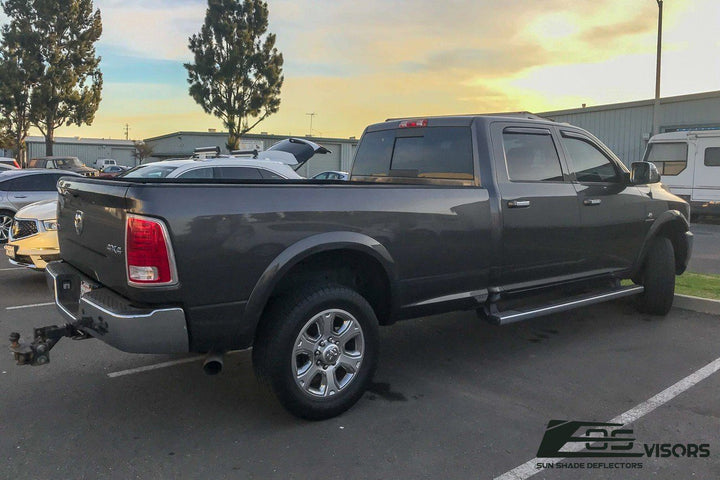 2009-18 Ram 1500 2500 3500 Crew Cab Window Visors Wind Deflectors Rain Guards In-Channel EOS Visors 