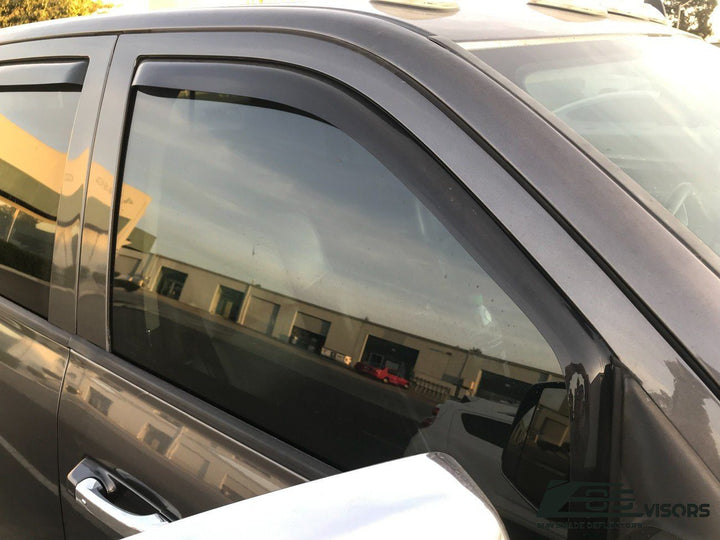 2009-18 Ram 1500 2500 3500 Crew Cab Window Visors Wind Deflectors Rain Guards In-Channel EOS Visors 
