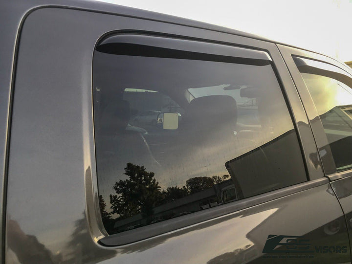 2009-18 Ram 1500 2500 3500 Crew Cab Window Visors Wind Deflectors Rain Guards In-Channel EOS Visors 
