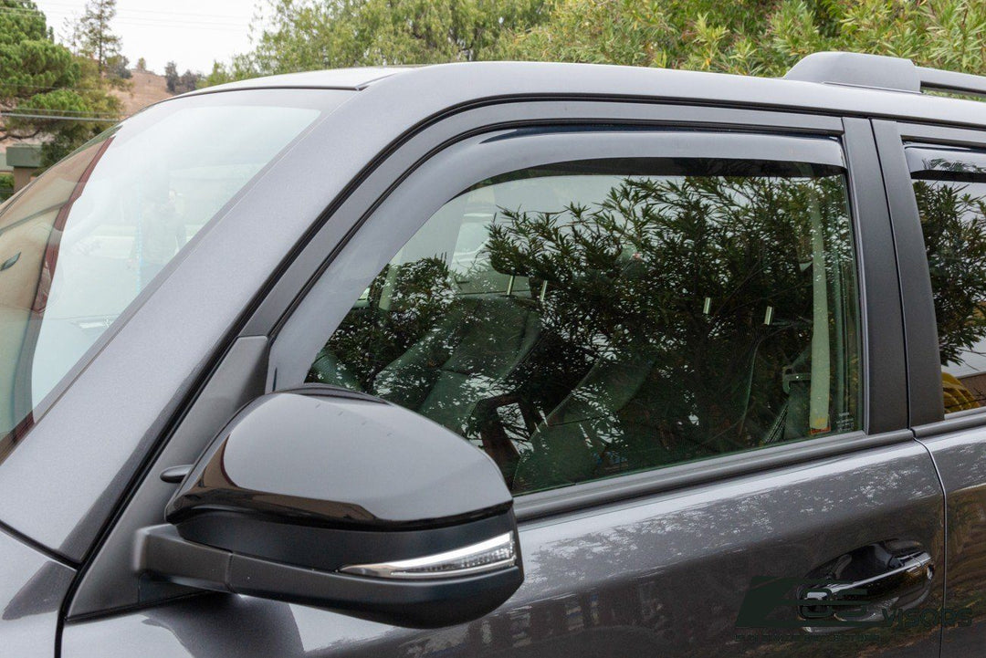 2010-Up Toyota 4Runner Window Visors Wind Deflectors Rain Guards Vents In-Channel EOS Visors 