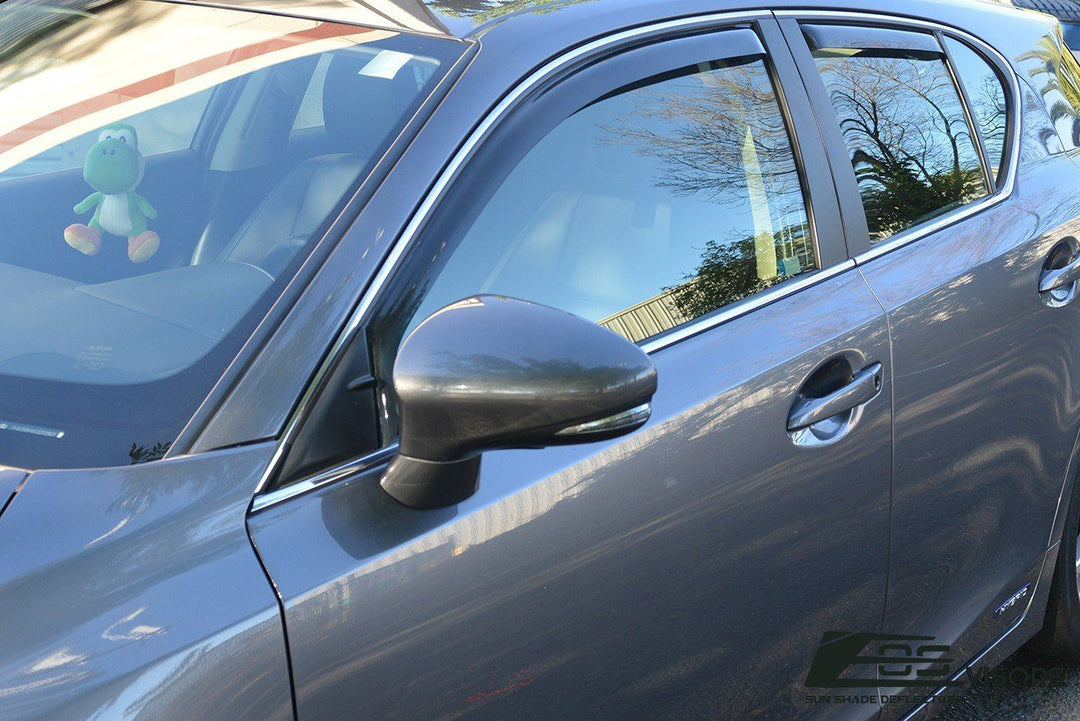 2011-17 Lexus CT200h Window Visors Wind Deflectors Rain Guards In-Channel EOS Visors 