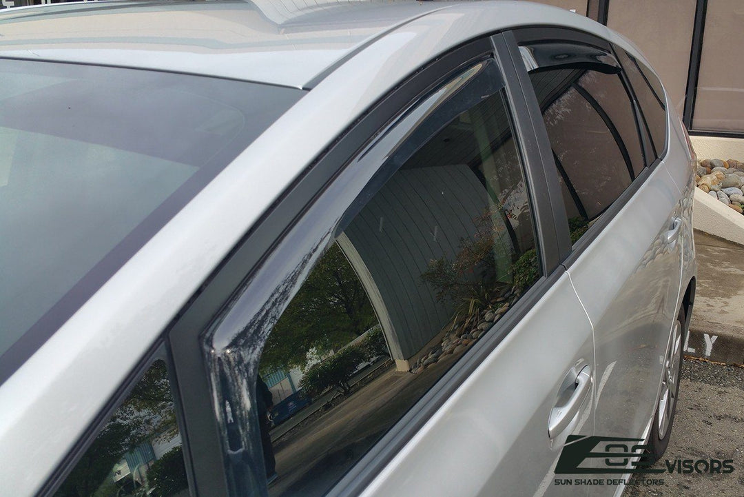 2011-18 Toyota Prius V Window Visors Wind Deflectors Rain Guards