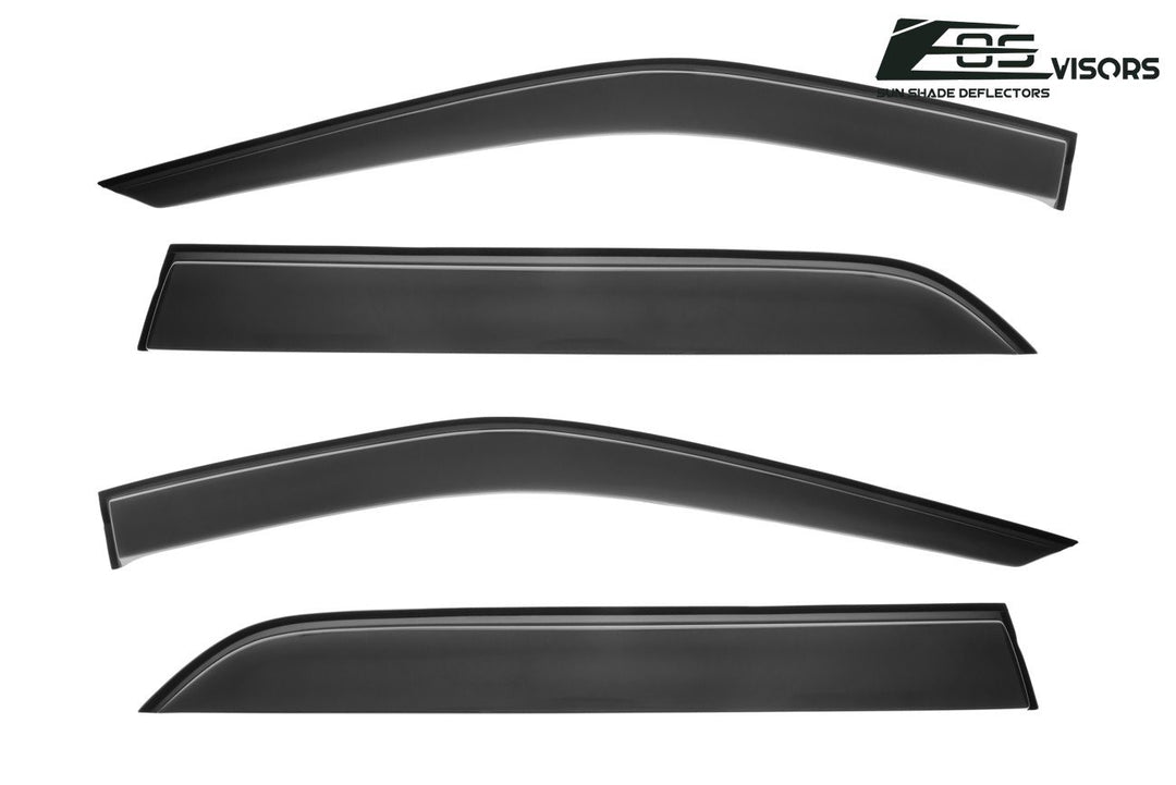 2011-19 Ford Explorer Window Visors Wind Deflectors Rain Guards Tape-On EOS Visors 