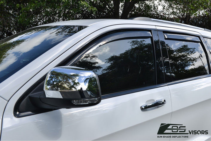 2011-19 Jeep Grand Cherokee Window Visors Wind Deflectors Rain Guards Vents In-Channel EOS Visors 
