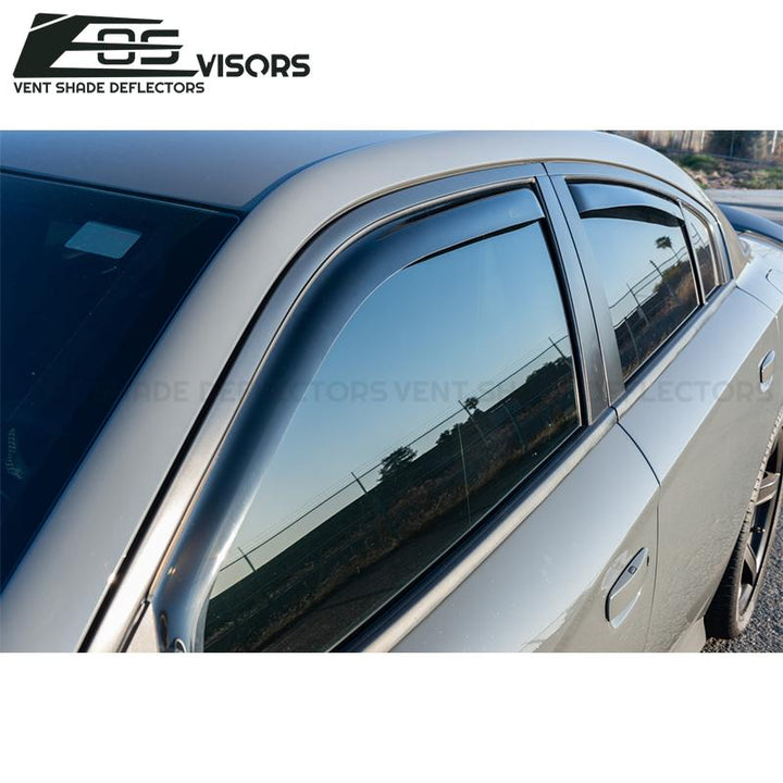 2011-20 Dodge Charger Window Visors Wind Deflectors Rain Guards Vents In-Channel EOS Visors 