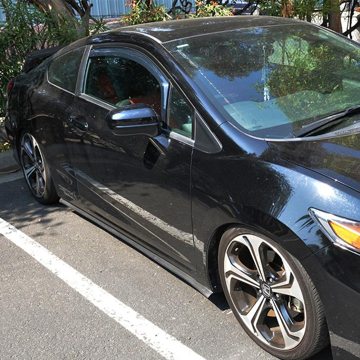 2012-15 Honda Civic Coupe Window Visors Wind Deflectors Rain Guards In-Channel EOS Visors 
