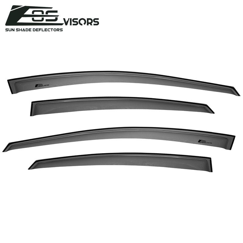 2013-16 Hyundai Elantra Window Visors Wind Deflectors Rain Guards Tape-On EOS Visors 