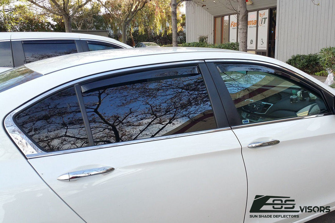 2013-17 Honda Accord Sedan In-Channel Window Visors Wind Deflectors Rain Guards In-Channel EOS Visors 
