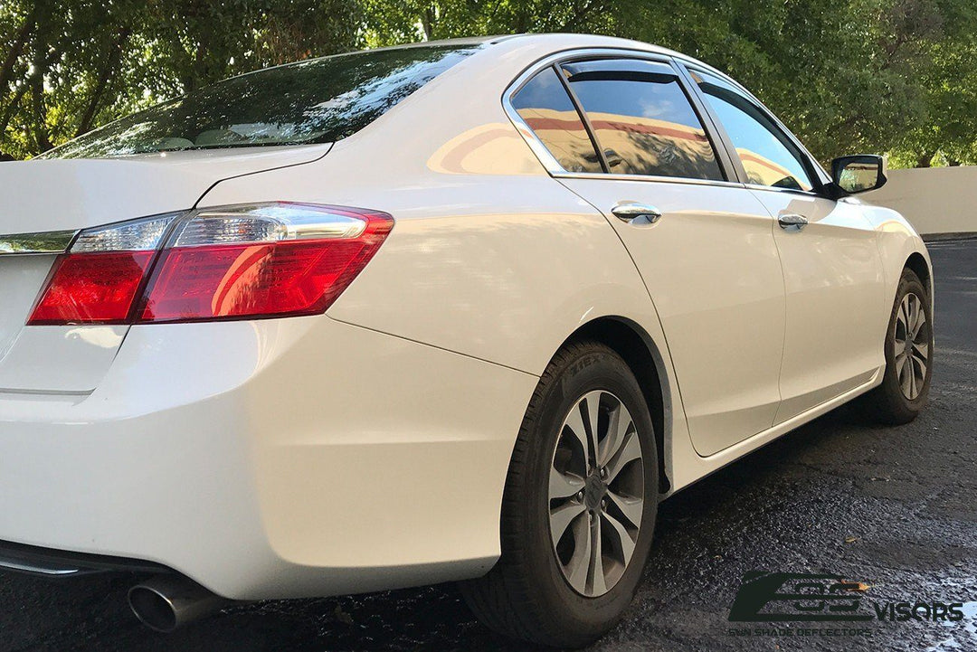 2013-17 Honda Accord Sedan In-Channel Window Visors Wind Deflectors Rain Guards In-Channel EOS Visors 