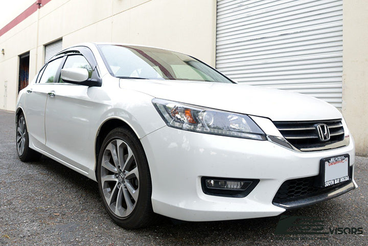 2013-17 Honda Accord Sedan Tape-On Window Visors Wind Deflectors Rain Guards Tape-On EOS Visors 