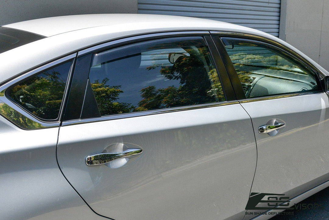 2013-18 Nissan Altima Window Visors Wind Deflectors Rain Guards In-Channel EOS Visors 