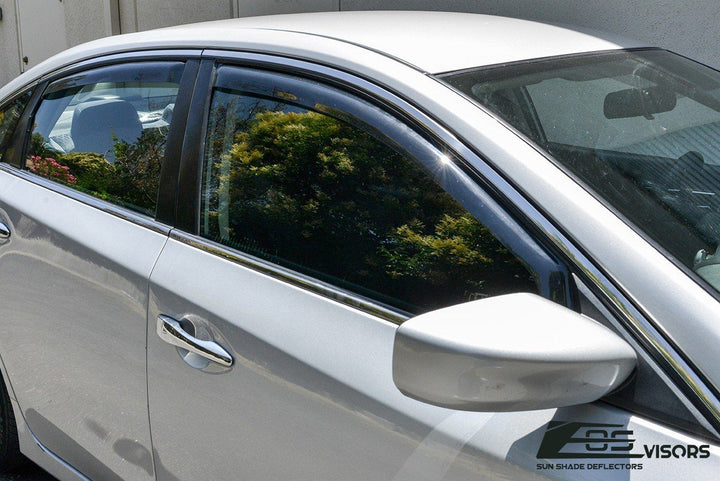2013-18 Nissan Altima Window Visors Wind Deflectors Rain Guards In-Channel EOS Visors 