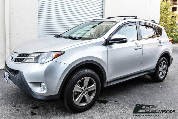 2013-18 Toyota Rav4 Window Visors Wind Deflectors Rain Guards In-Channel EOS Visors 