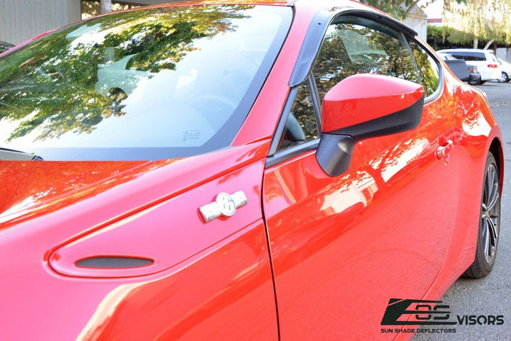 2013-Up Subaru BRZ Window Visors Wind Deflectors Rain Guards Clip-On EOS Visors 