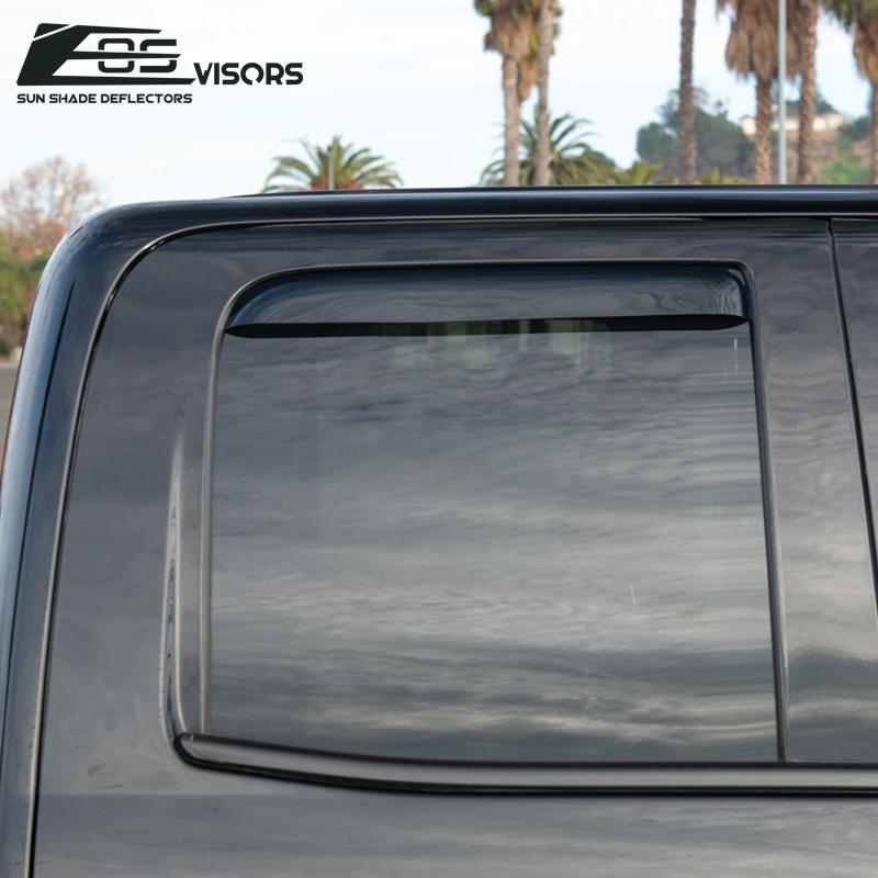 2014-18 Silverado 1500 Double Cab Window Visors Deflectors In-Channel EOS Visors 