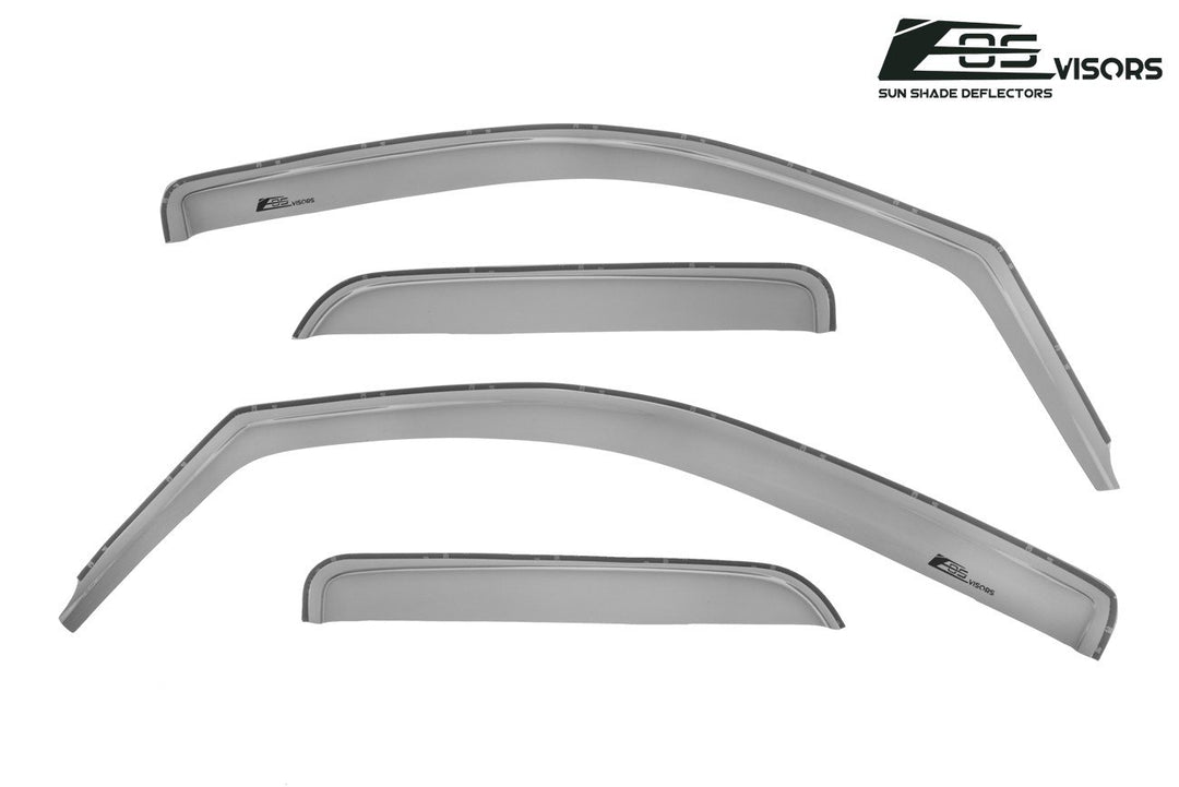 2014-18 Silverado 1500 Double Cab Window Visors Deflectors In-Channel EOS Visors 