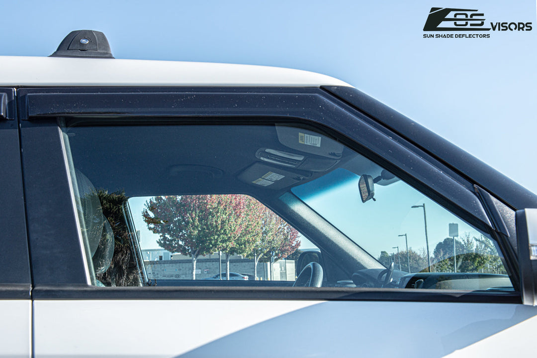 2014-19 Kia Soul Window Visors Wind Deflectors Rain Guards Tape-On EOS Visors 
