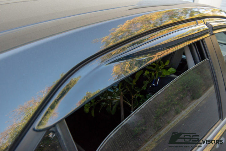 2014-19 Toyota Corolla Window Visors Wind Deflectors Rain Guards Tape-On EOS Visors 