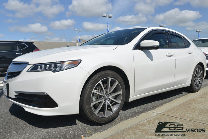 2015-19 Acura TLX Window Visors Wind Deflectors Rain Guards Vents In-Channel EOS Visors 