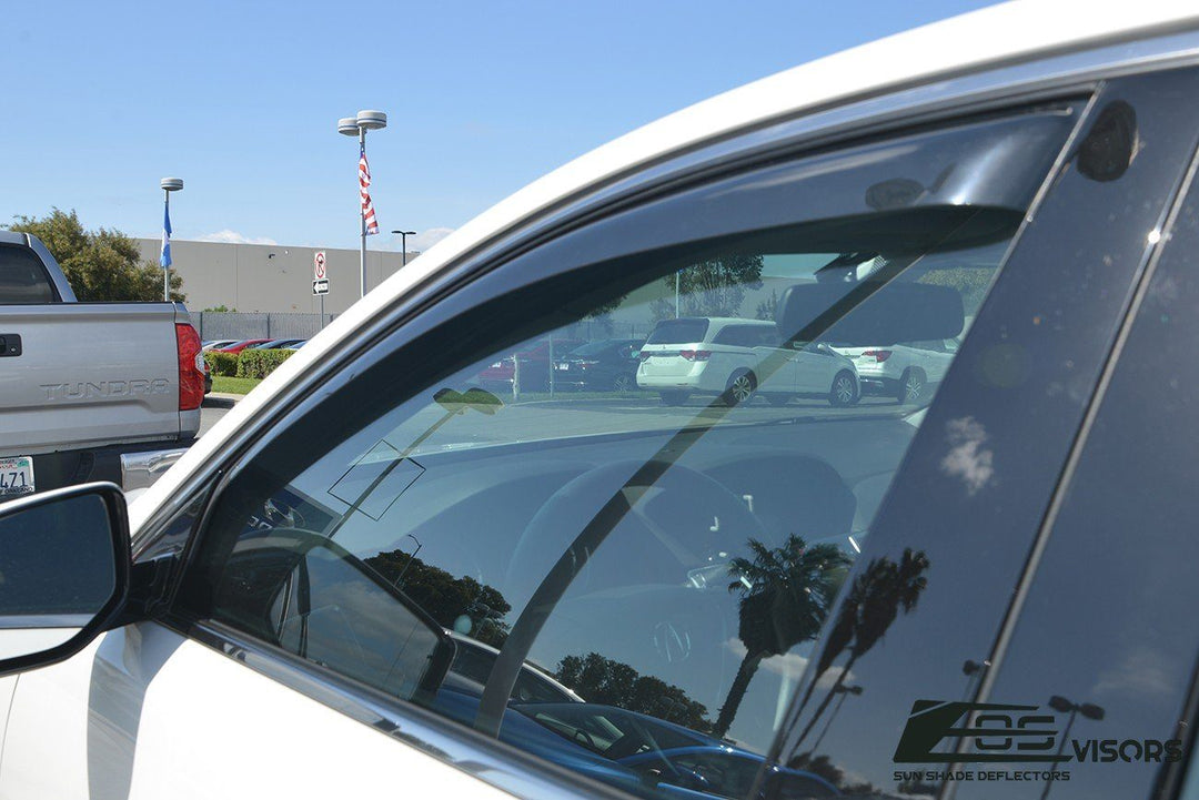 2015-19 Acura TLX Window Visors Wind Deflectors Rain Guards Vents In-Channel EOS Visors 