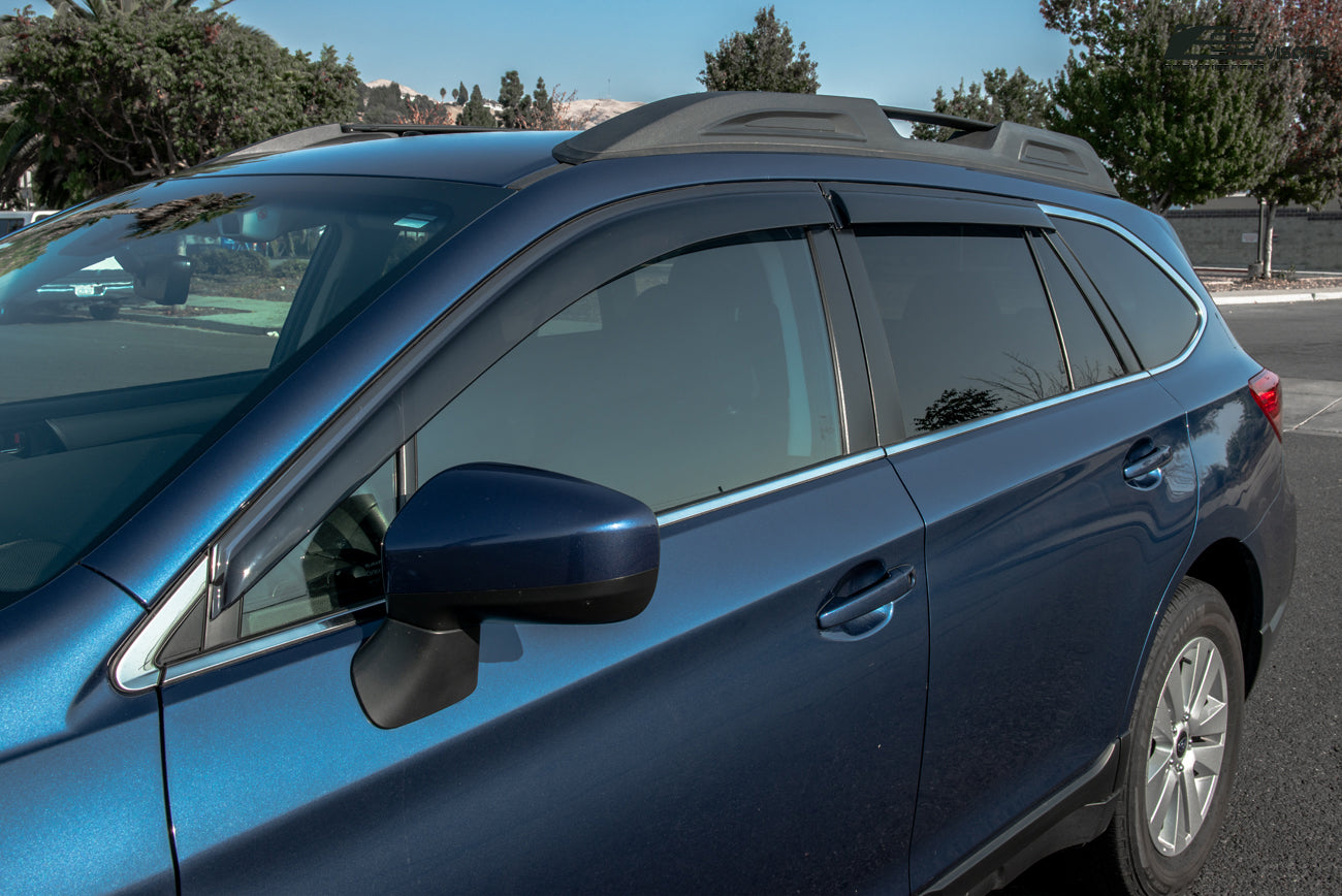 thumbnail image 2 of Smoked Black In-Channel Window Visors For Subaru Outback 2015-2019 (4-Piece Set) 2 of 5