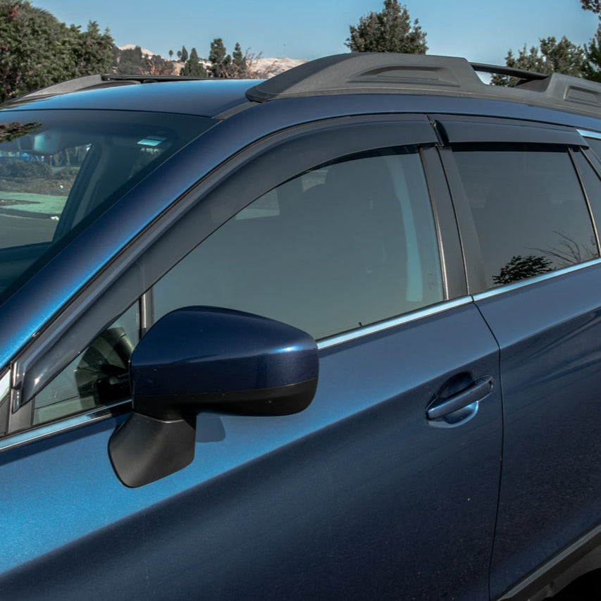 2015-19 Subaru Outback Window Visors Wind Deflectors Rain Guards Tape-On EOS Visors 