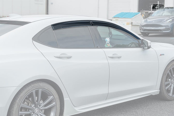2015-20 Acura TLX JDM Style Window Visors Wind Deflectors Rain Guards Vents In-Channel EOS Visors 