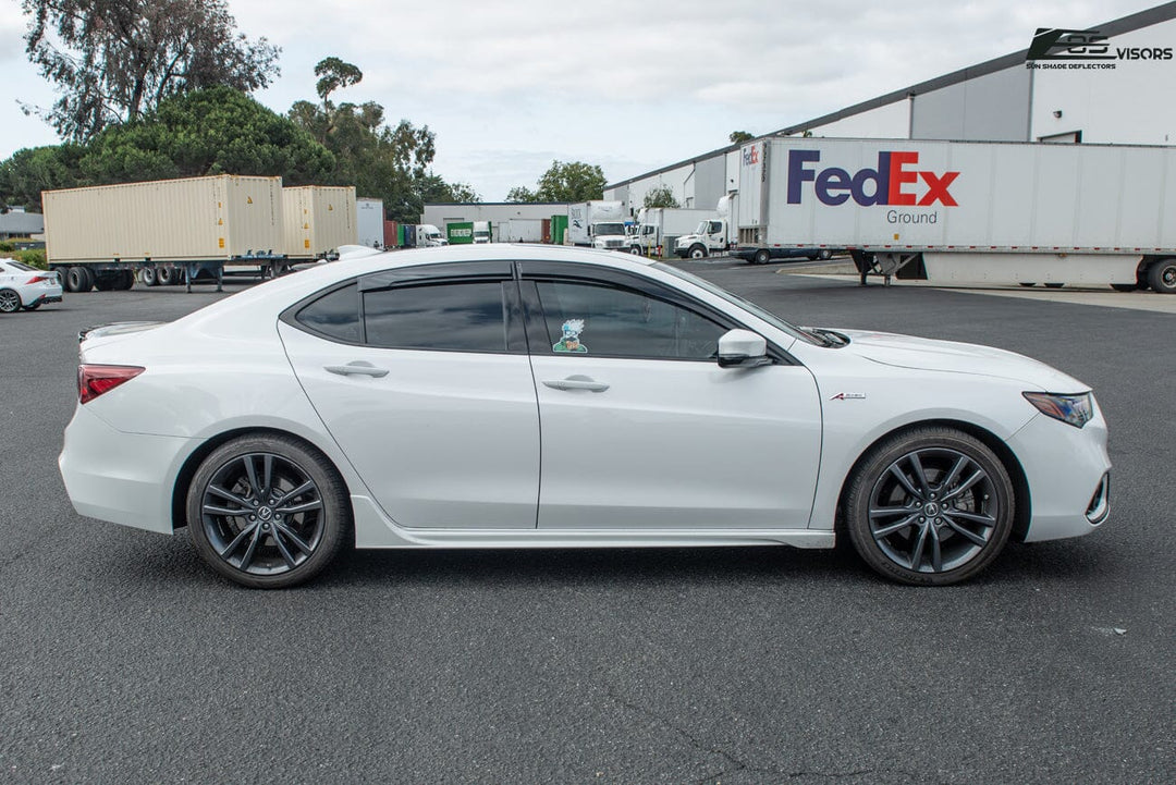 2015-20 Acura TLX JDM Style Window Visors Wind Deflectors Rain Guards Vents In-Channel EOS Visors 