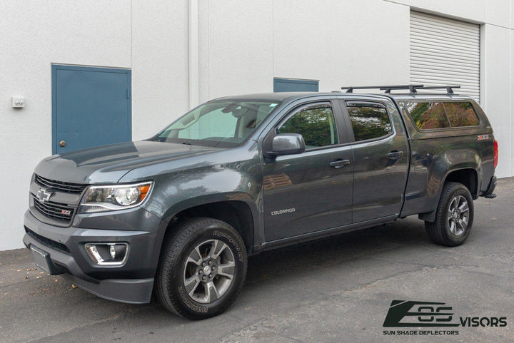 2015-21 Chevrolet Colorado Crew Cab Window Visors Deflectors In-Channel EOS Visors 