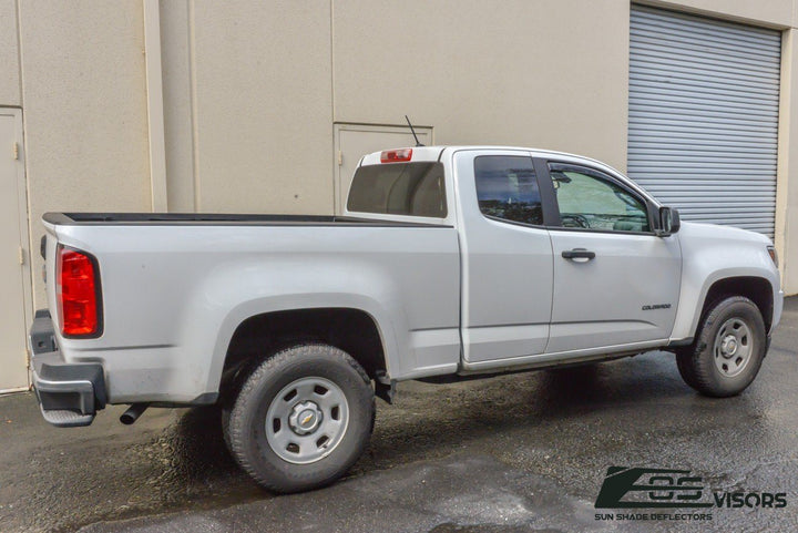 2015-21 Chevrolet Colorado Extended Cab Window Visors Wind Deflectors Rain Guards Vents In-Channel EOS Visors 