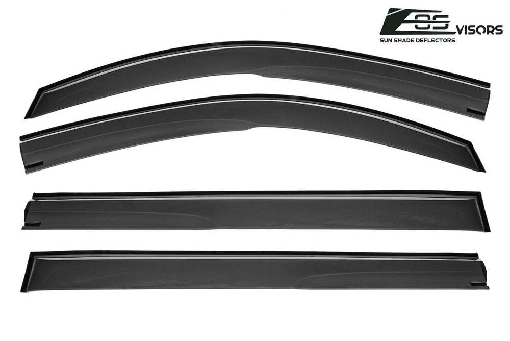 2015-Up GMC Yukon XL Window Visors Wind Deflectors Rain Guards Tape-On EOS Visors 