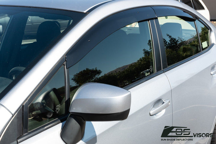 2015-Up Subaru WRX | STi Window Visors Wind Deflectors Rain Guards Clip-On EOS Visors 