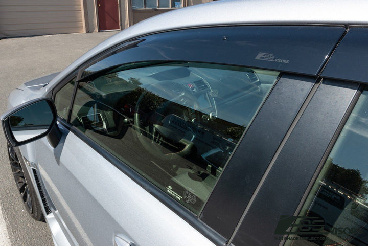 2015-Up Subaru WRX | STi Window Visors Wind Deflectors Rain Guards Clip-On EOS Visors 