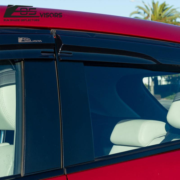 2016-19 Mazda CX-3 Window Visors Wind Deflectors Rain Guards Tape-On EOS Visors 