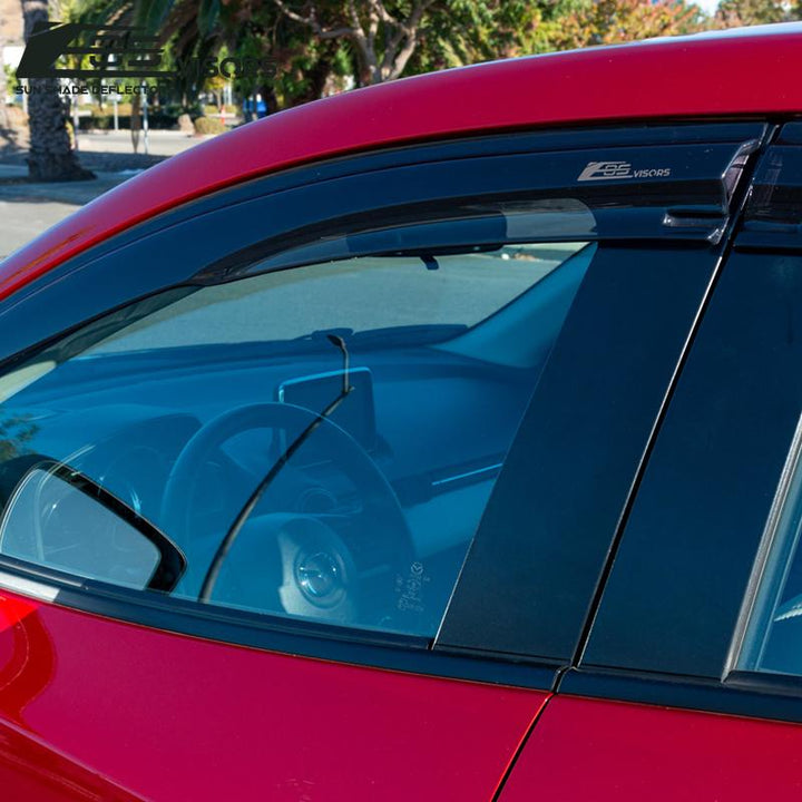 2016-19 Mazda CX-3 Window Visors Wind Deflectors Rain Guards Tape-On EOS Visors 