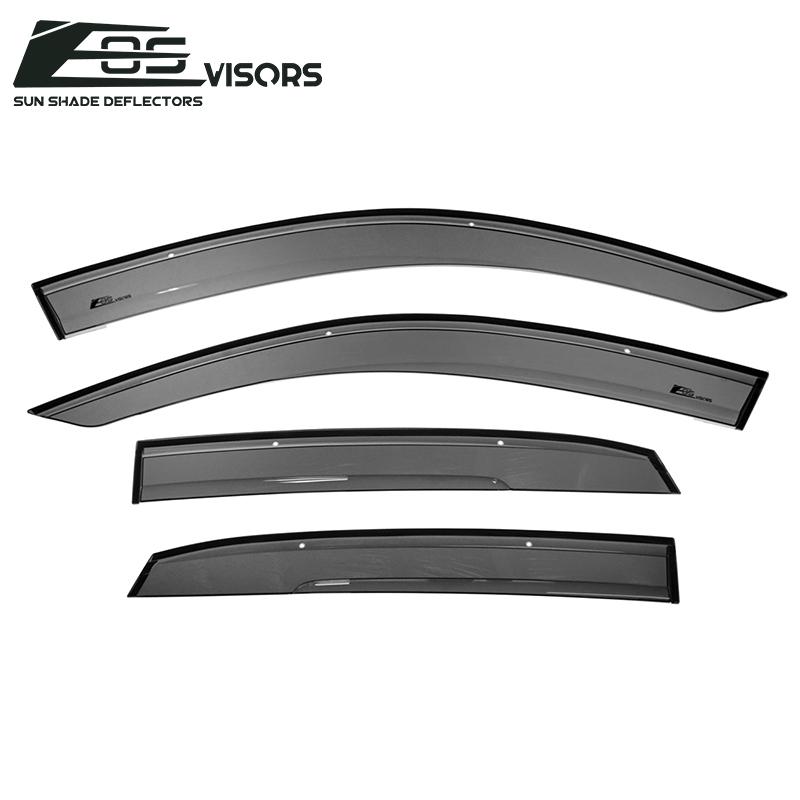 2016-21 Honda Civic Hatchback Clip-On Window Visors Wind Deflectors Rain Guards Clip-On EOS Visors 