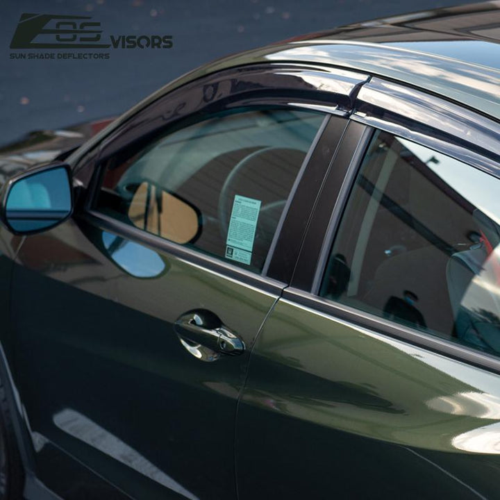 2016-Up Honda HR-V Window Visors Wind Deflectors Rain Guards Tape-On EOS Visors 