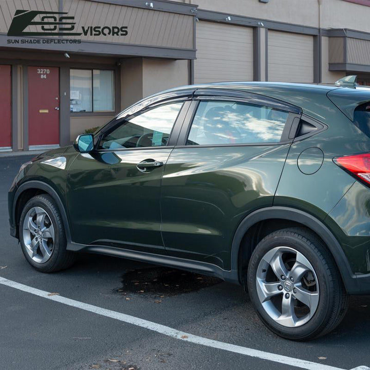 2016-Up Honda HR-V Window Visors Wind Deflectors Rain Guards Tape-On EOS Visors 