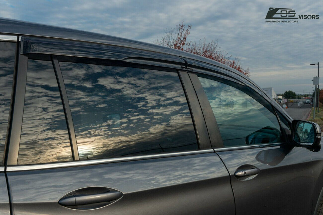 2016-Up Honda Pilot Window Visors Wind Deflectors Rain Guards Tape-On EOS Visors 