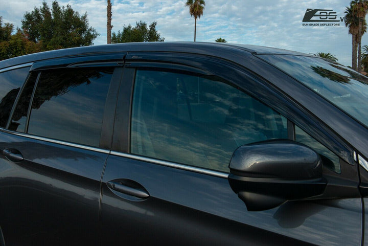 2016-Up Honda Pilot Window Visors Wind Deflectors Rain Guards Tape-On EOS Visors 