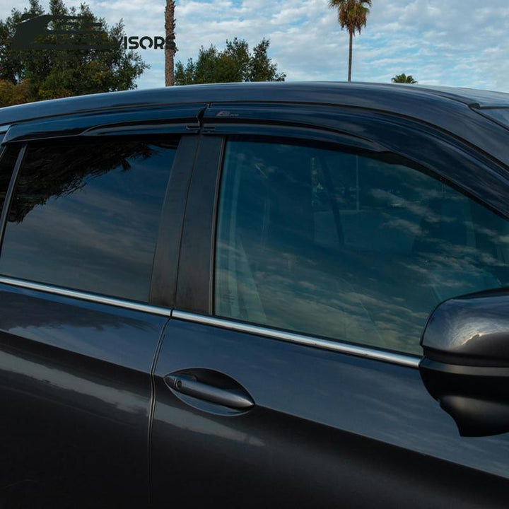 2016-Up Honda Pilot Window Visors Wind Deflectors Rain Guards Tape-On EOS Visors 