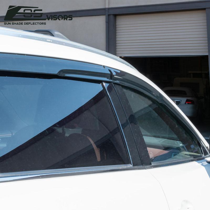 2016-Up Mazda CX-9 Window Visors Wind Deflectors Rain Guards Tape-On EOS Visors 