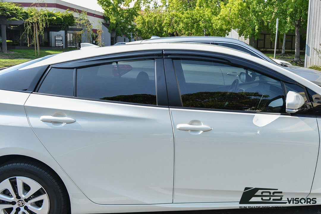 2016-Up Toyota Prius Window Visors Wind Deflectors Rain Guards Tape-On EOS Visors 