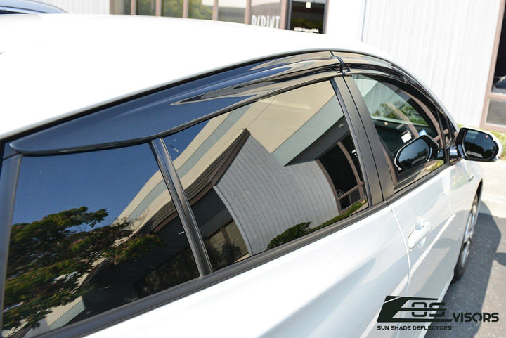 2016-Up Toyota Prius Window Visors Wind Deflectors Rain Guards Tape-On EOS Visors 