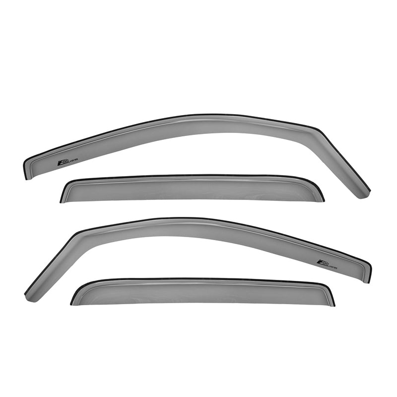 In-Channel Window Vent Visors For 2016-2023 Toyota Tacoma Double Cab – Glossy Black, Tinted