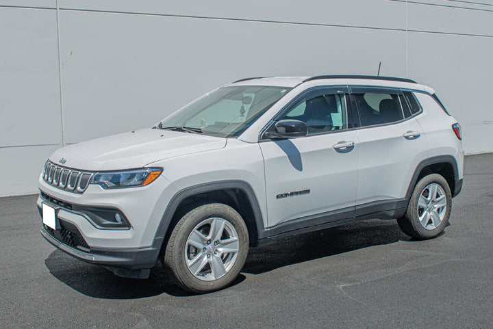 2017-22 Jeep Compass Window Visors Wind Deflectors Tape On EOS Visors 